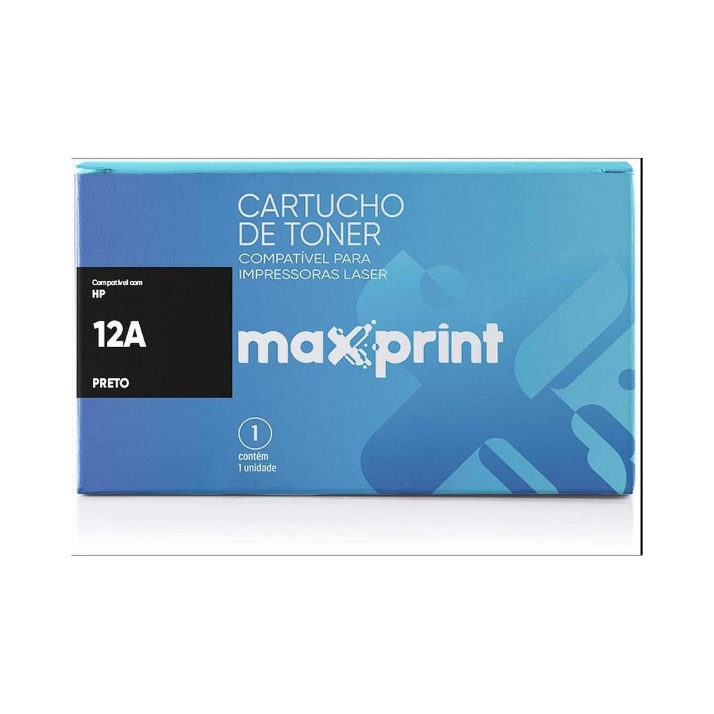 Cartucho de Toner 12A Maxprint Preto 2000 p&aacute;ginas