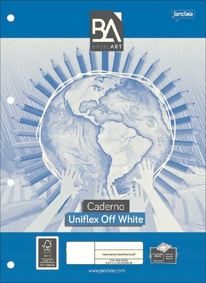 Bloco de Fich&aacute;rio Off White 80 Folhas Jandaia
