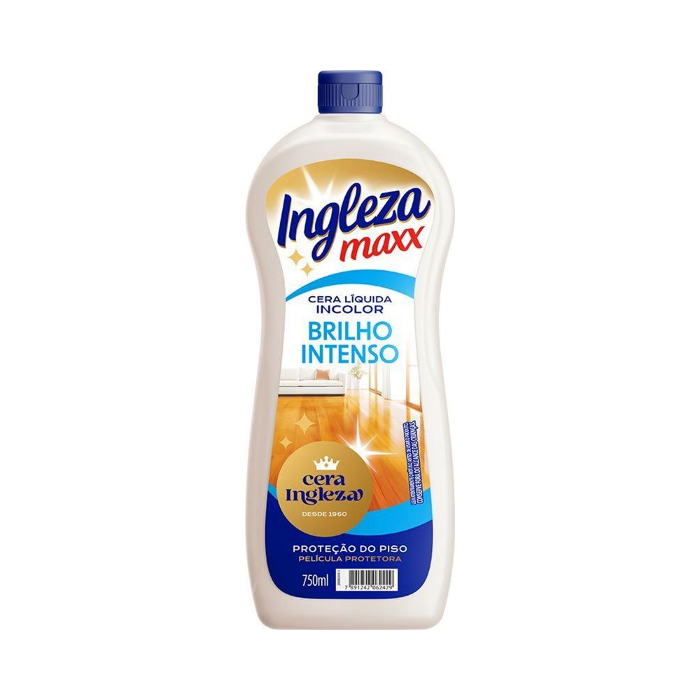 Cera L&iacute;quida Incolor Ingleza Maxx Brilho Intenso 750ml