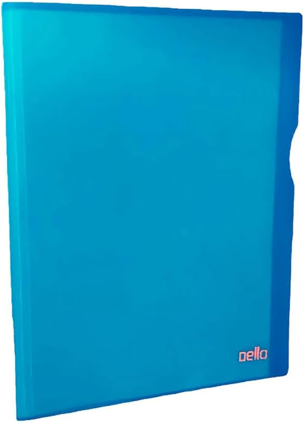 Pasta Cat&aacute;logo Pl&aacute;stica A4 30 Envelopes Dello Azul