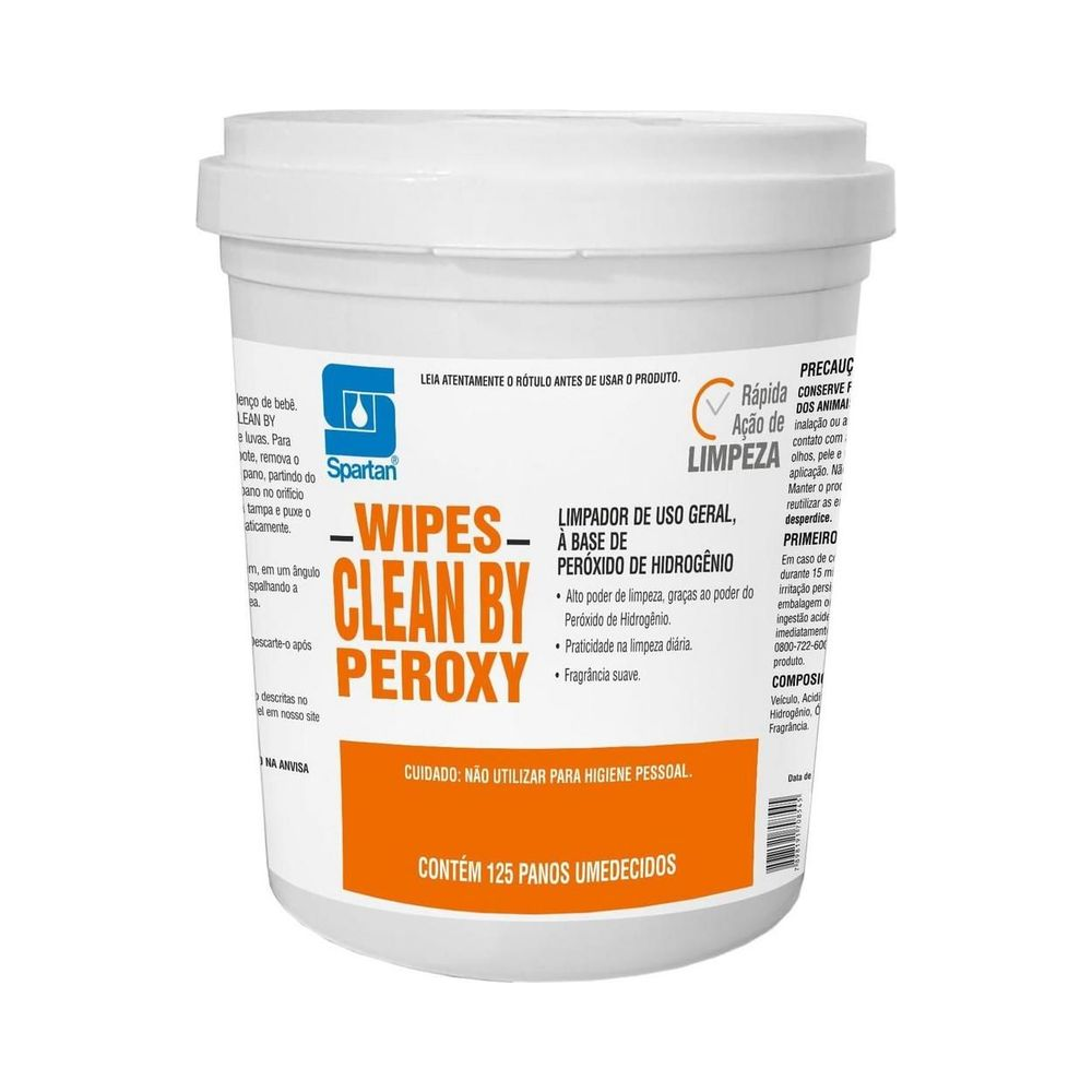 Len&ccedil;os Desinfetantes 150 Unidades Spartan Uso Geral