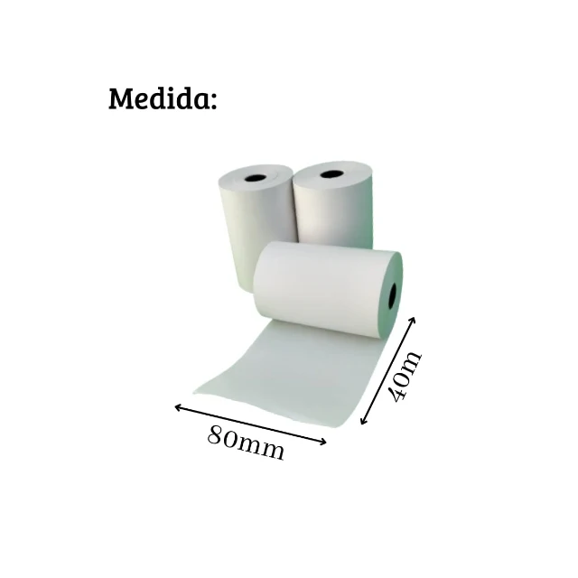 Bobina T&eacute;rmica 80mm x 40mm Paper Multi 30 unidades