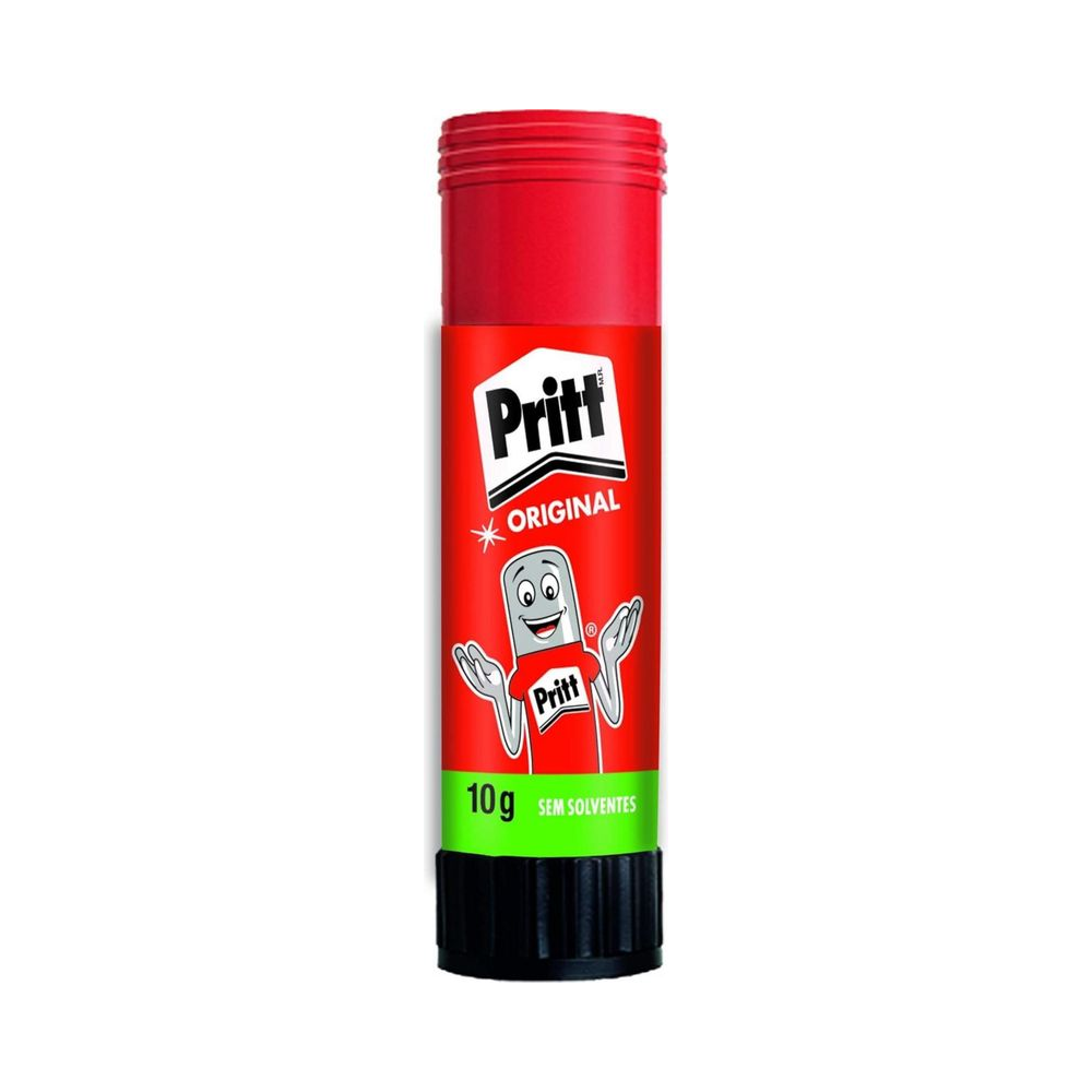 Cola em Bast&atilde;o Pritt Henkel 10g Cristal Lav&aacute;vel para Papelaria e Escolar