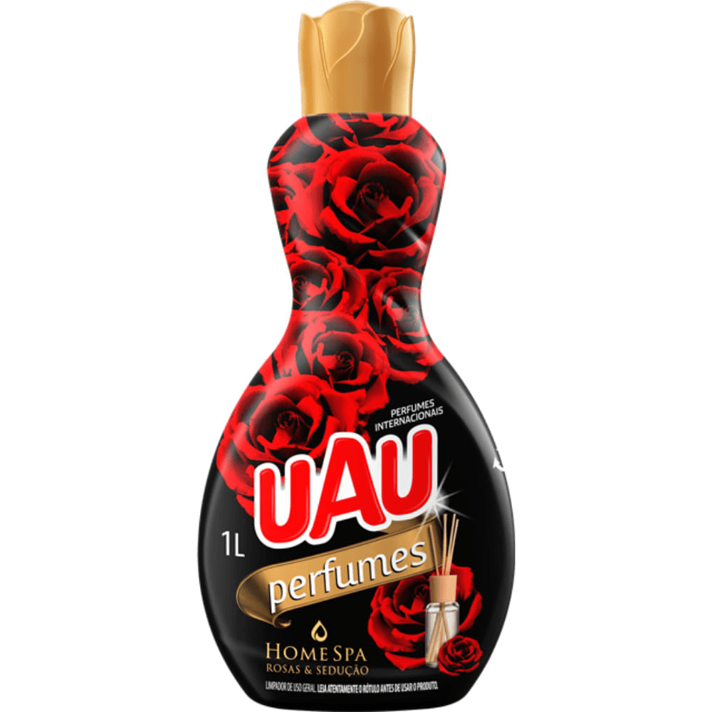 Limpador de Uso Geral Uau Rosas e Sedu&ccedil;&atilde;o 1 litro