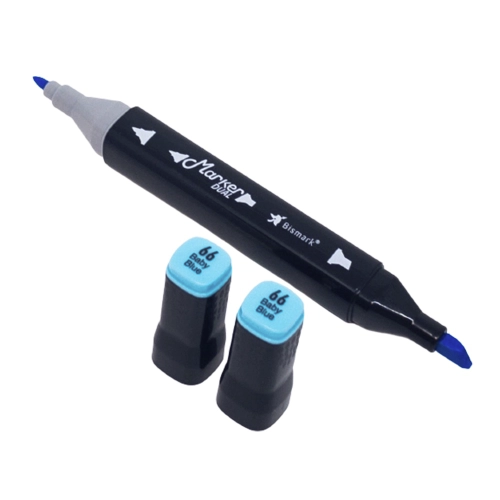 Marcador Permanente Bismark Azul Unit&aacute;rio