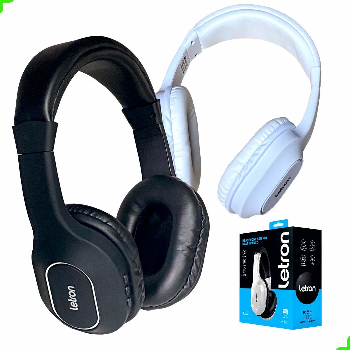 Headphone Bluetooth Letron SW-B86 Preto Unit&aacute;rio
