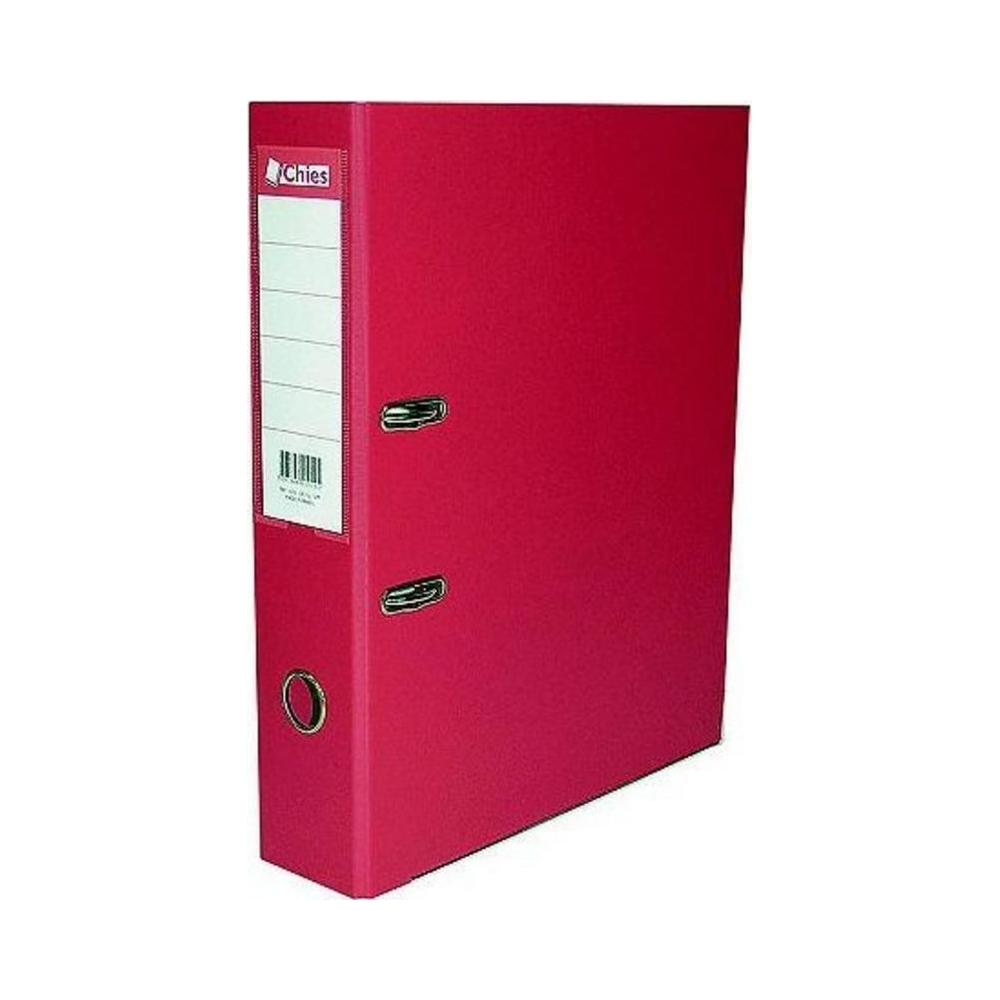 Registrador AZ Of&iacute;cio Colorido 2 grampos Chies 285mm x 345mm x 80mm Vermelho Unit&aacute;rio