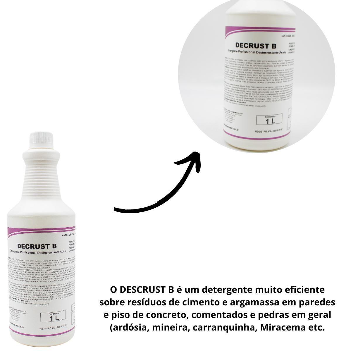 Detergente Profissional Desincrustante &Aacute;cido Decrust B 1 litro