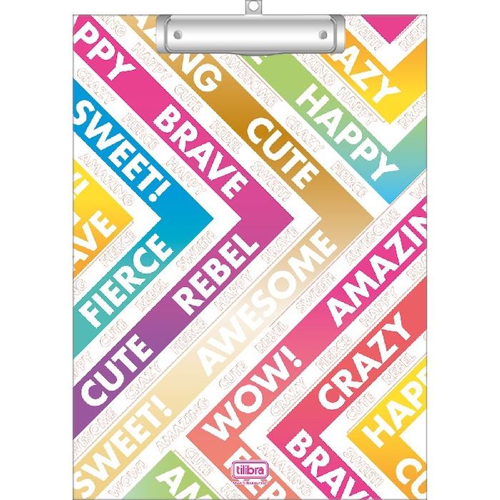 Prancheta Decorada Tilibra 230mm x 315mm Unitario