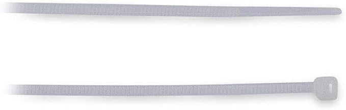Abra&ccedil;adeira Nylon 2,5mm x 150mm Force Line Branca Pacote com 100 Unidades