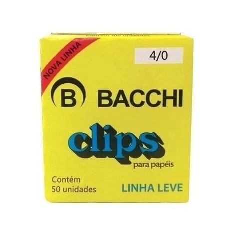 Clips Linha Leve Bacchi 4/0 Galvanizado 50 Unidades
