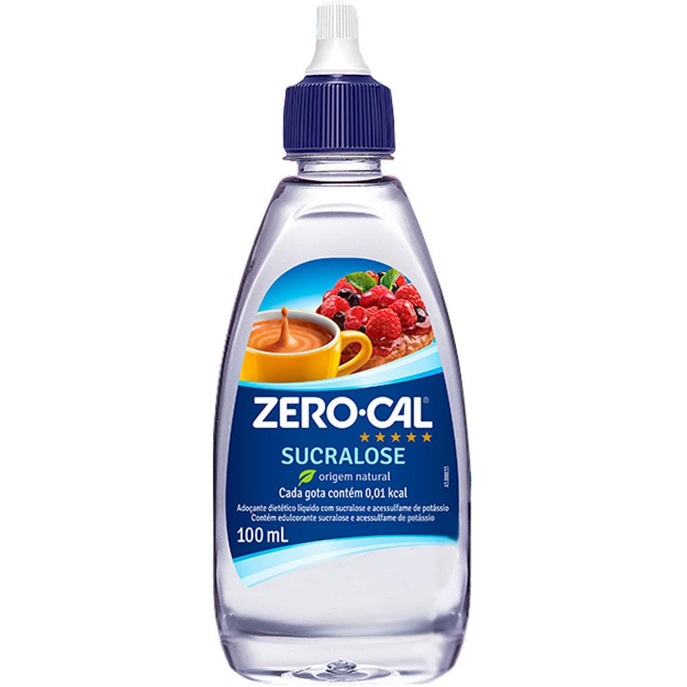 Ado&ccedil;ante L&iacute;quido Zero-Cal Sucralose 100ml Unit&aacute;rio