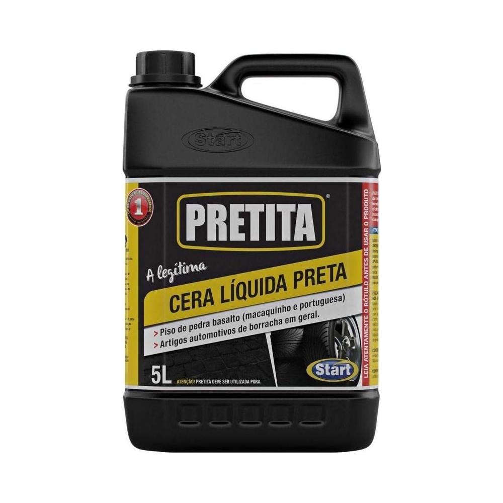 Cera L&iacute;quida 5 Litros Start Preta para Pisos e Pneus
