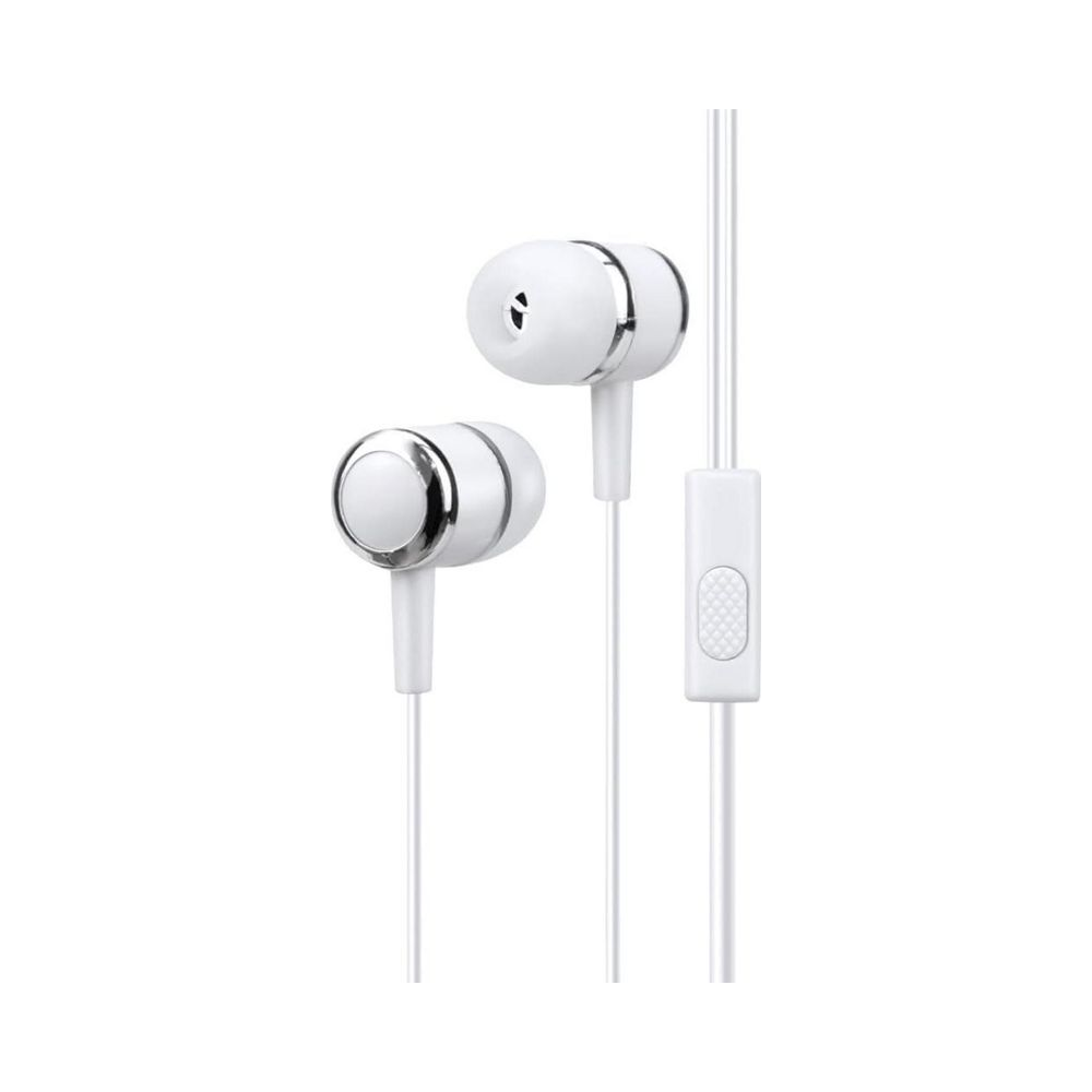 Fone de Ouvido Dot SW-C10 Letron Branco com Fio e Microfone