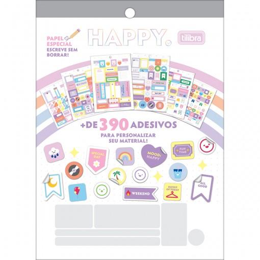 Bloco de Adesivos Decorados 152mm x 211mm 12 Folhas Tilibra