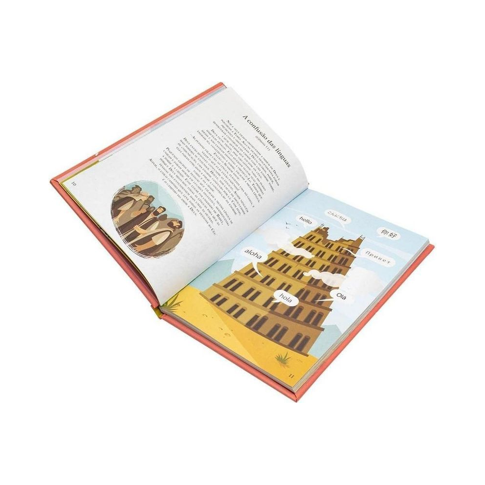 Livro Infantil Ilustrado B&iacute;blia Infantil Rosa 112 P&aacute;ginas - Todolivro