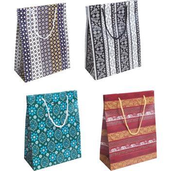 Sacola Presente Arabesco 27x21x10cm Cristina