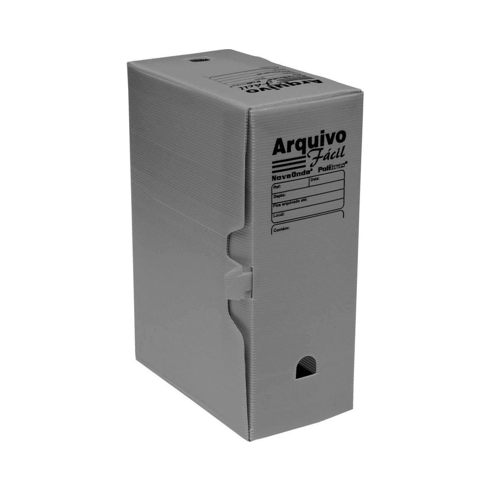 Arquivo Morto Cinza Polionda Polibras F&aacute;cil