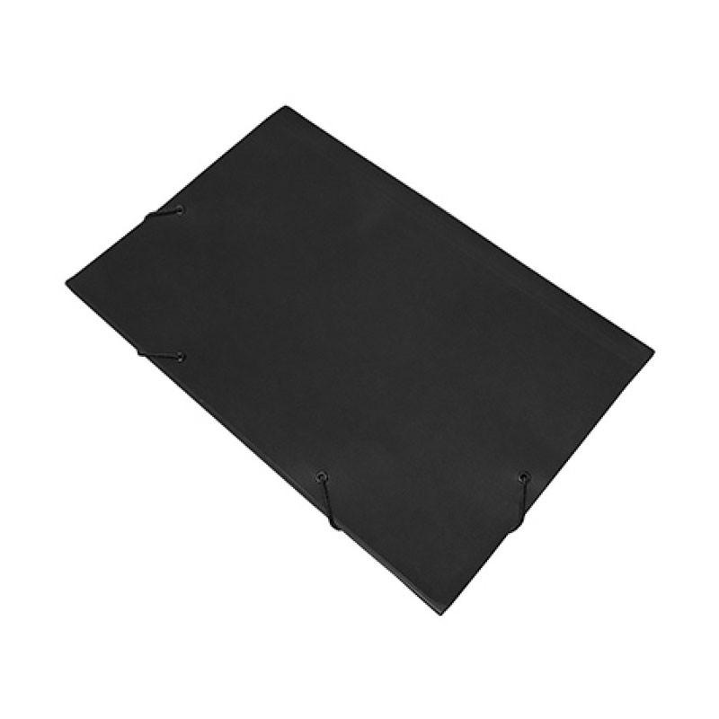Pasta de Papel&atilde;o com El&aacute;stico Jussara Preto