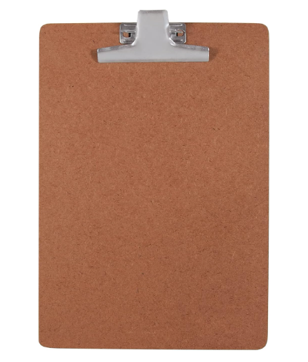 Prancheta 1/2 Of&iacute;cio Duratex Prendedor Metal