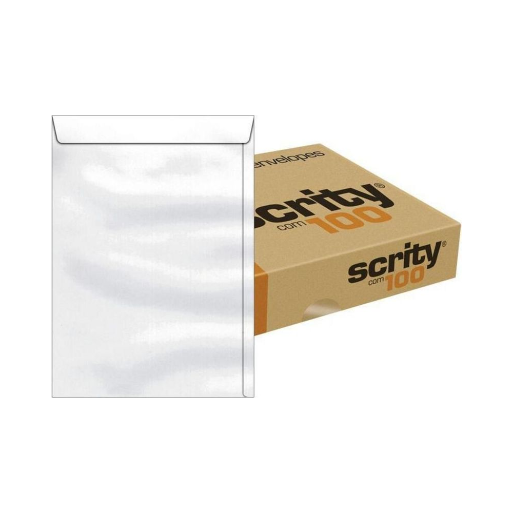 Envelope Saco Branco 27x37 Scrity
