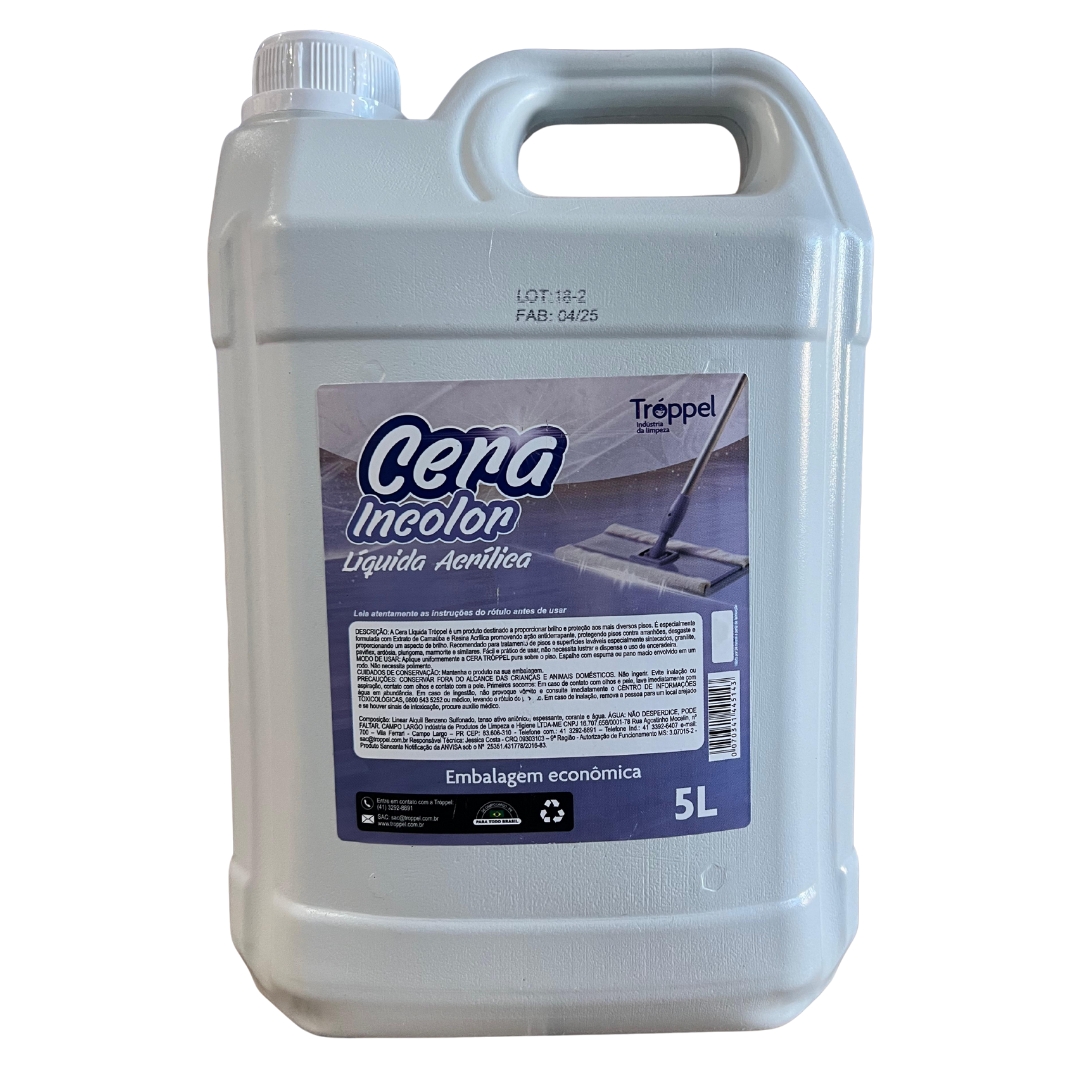 Cera Tr&oacute;ppel Incolor 5L