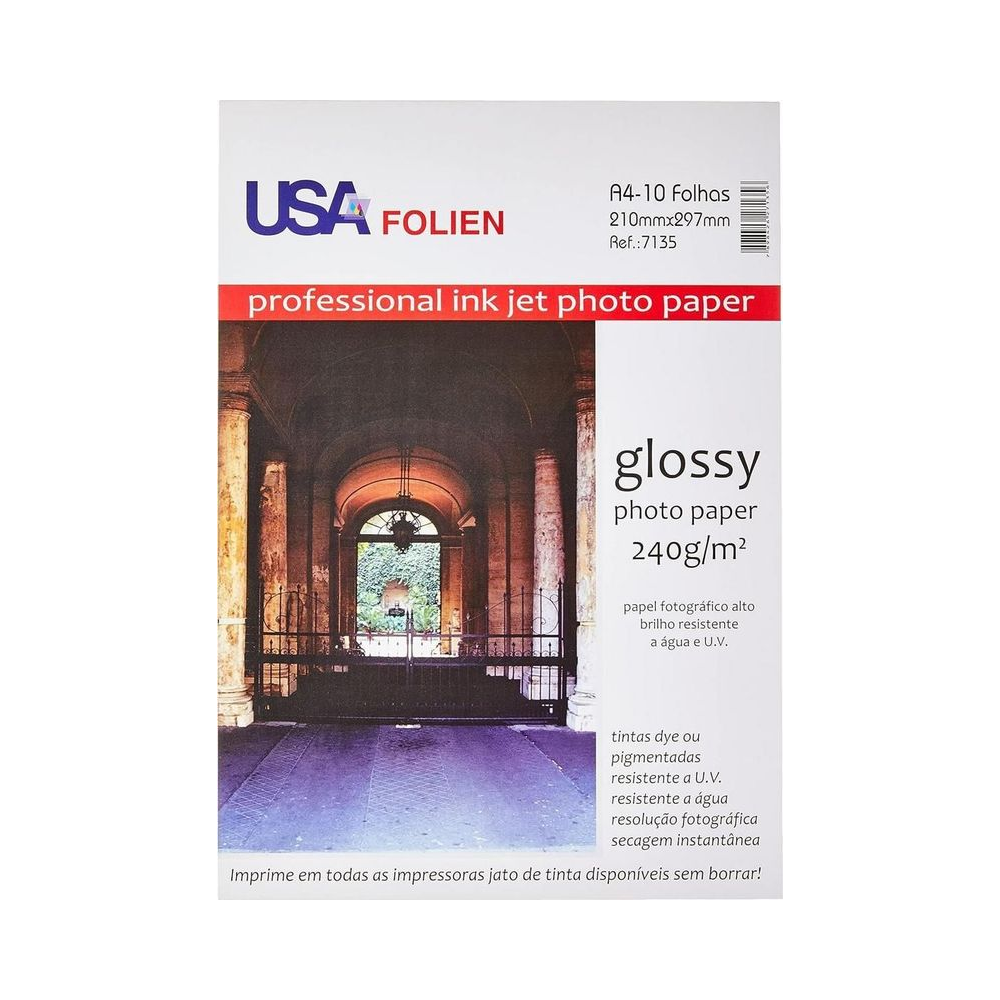 Papel Fotogr&aacute;fico 240g Usa Folien A4 Colorido