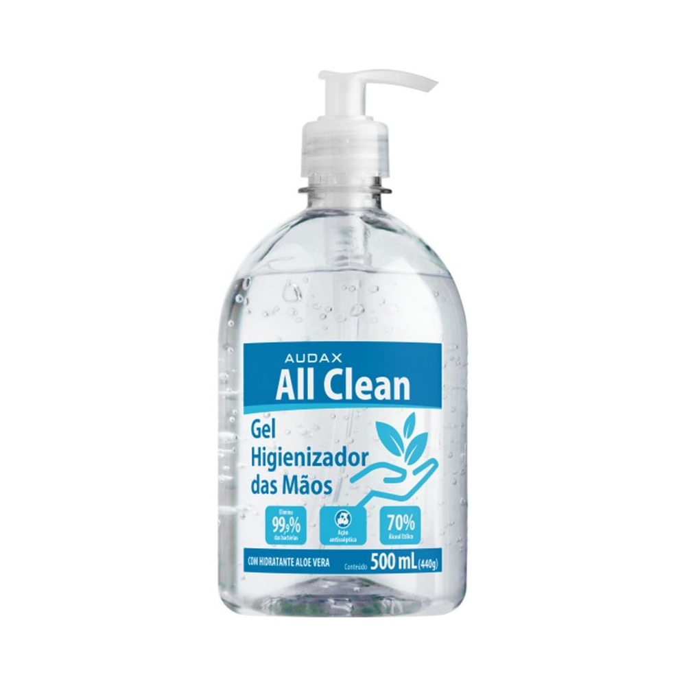 &Aacute;lcool Gel All Clean 500ml Aloe Vera Audax