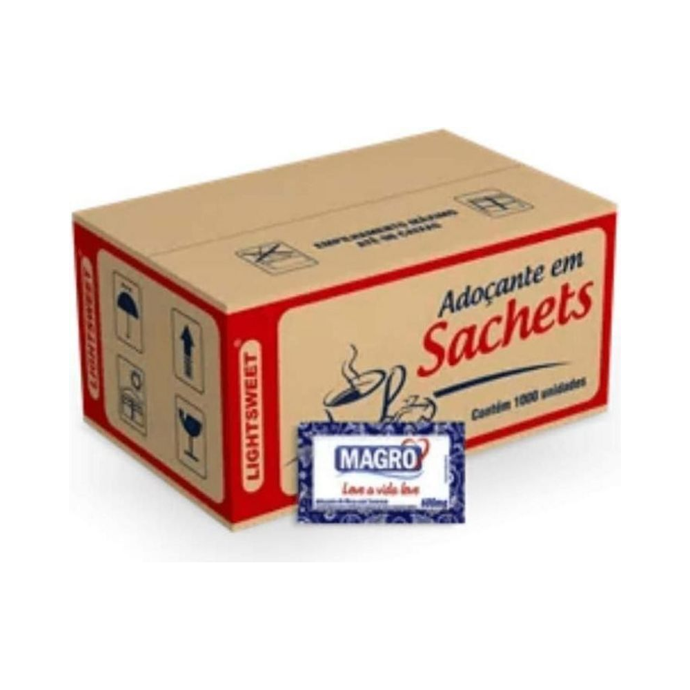 Ado&ccedil;ante de Mesa em P&oacute; Saracose Magro 1000 envelopes