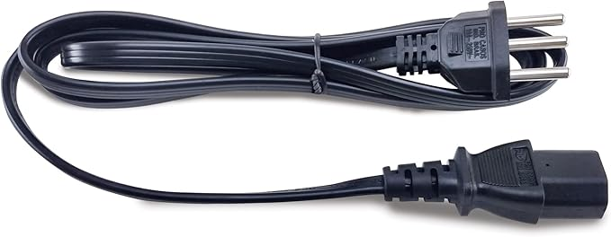 Cabo de For&ccedil;a Tripolar 0101200018 Force Line Preto 1,80m para PC e Monitor