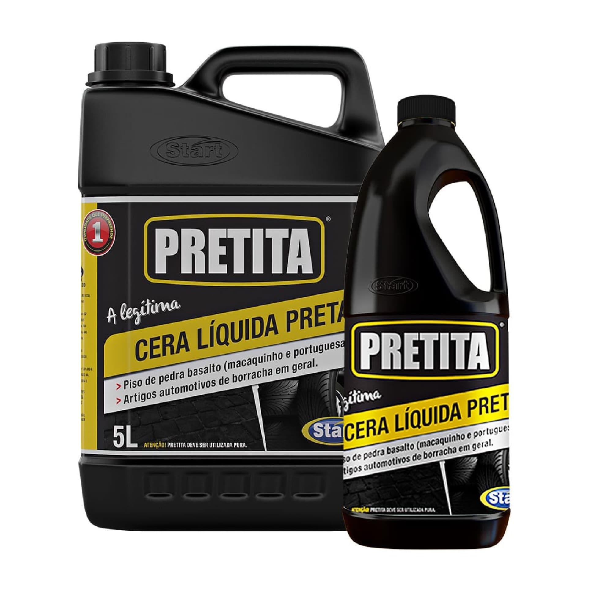 Cera L&iacute;quida Preta Start Pretita 2 litros Unit&aacute;rio