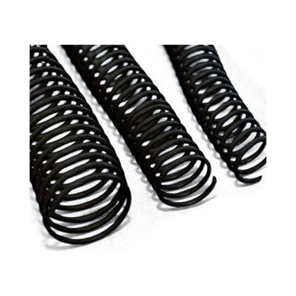 Espiral para Encaderna&ccedil;&atilde;o  1 Furo 45mm Mares Pl&aacute;stico Preto