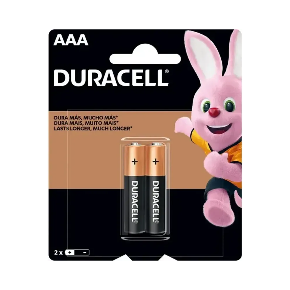 Pilha Alcalina Duracell AAA Duracell 2 Unidades