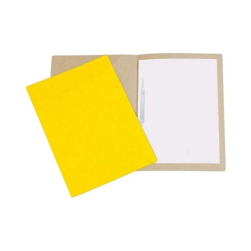 Pasta Grampo Trilho Papel&atilde;o Of&iacute;cio Polycart Amarela
