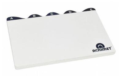&Iacute;ndice A-Z 5x8 p-Fichas Branco Acrimet 633.0