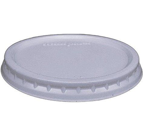 Tampa Descart&aacute;vel Pl&aacute;stica Pote 175ml 200ml 250ml Copo 400ml 440ml 500ml 550ml Totalplast Transparente 50 unidades