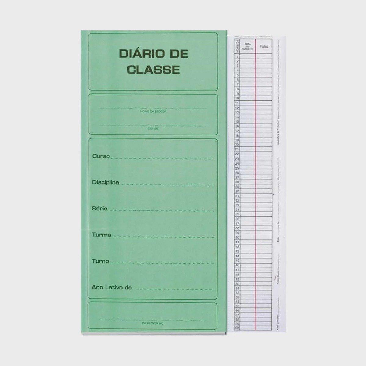 Di&aacute;rio de Classe S&atilde;o Domingos Mensal