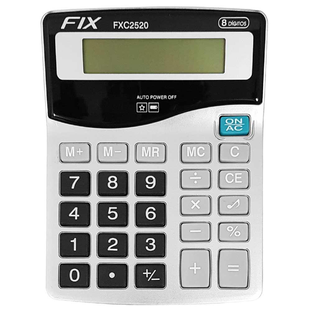 Calculadora de Mesa 8 d&iacute;gitos FIX Vinza Unit&aacute;ria