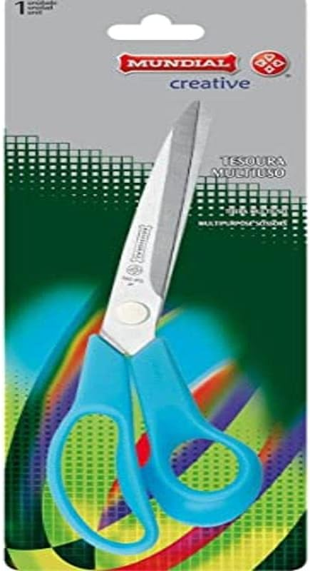 Tesoura Multiuso Inox 21cm Mundial Cores Sortidas