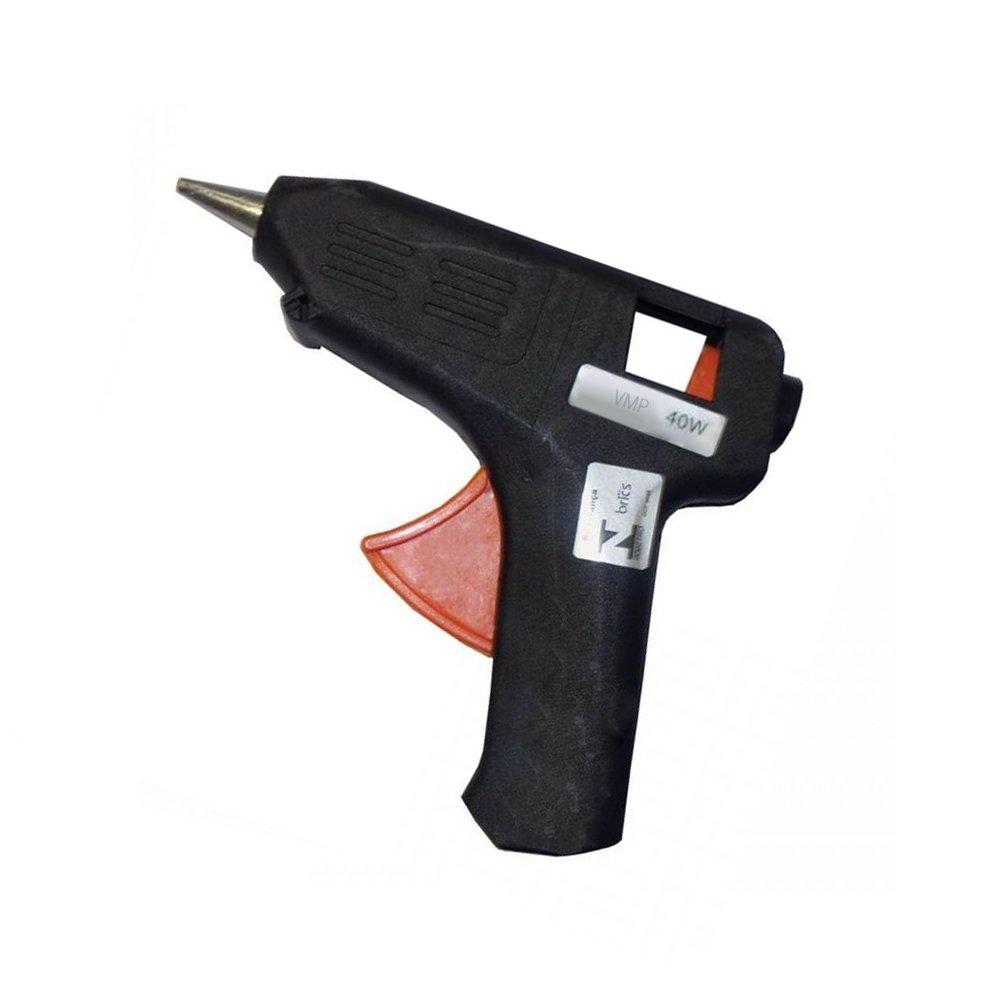 Pistola para Cola Quente Bivolt VMP 10W Preta Unit&aacute;ria