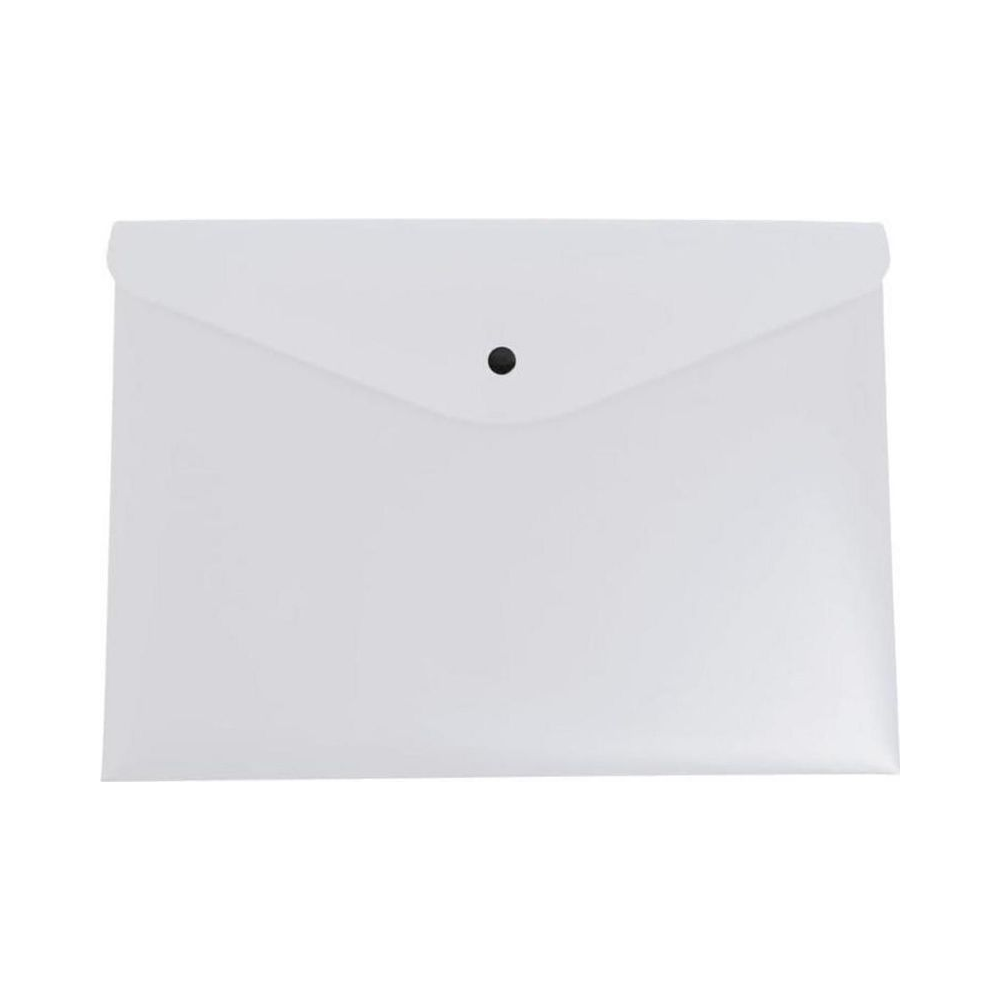 Envelope com Bot&atilde;o A4 Dello 320mm x 240mm Cristal Unit&aacute;rio