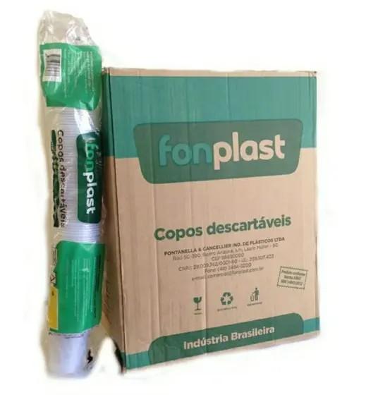 Copo Descart&aacute;vel 180ml TR Cristal Fonplast