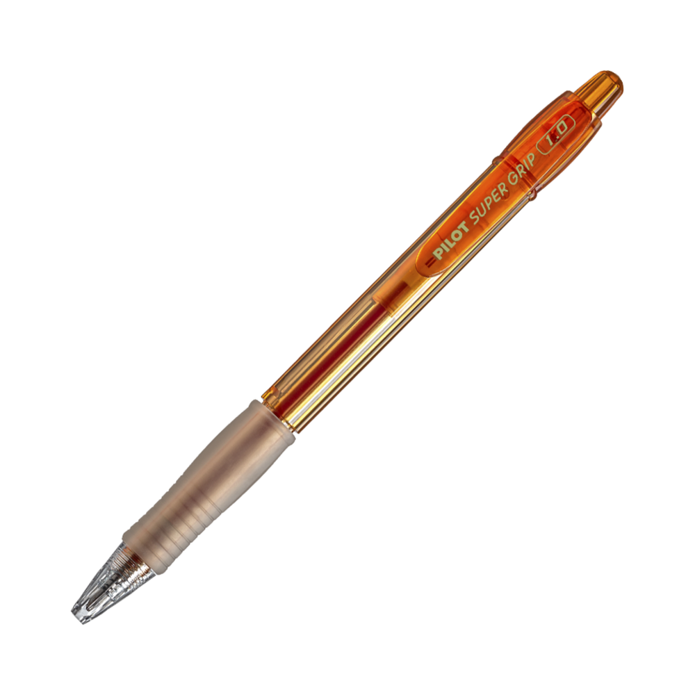 Caneta Esferogr&aacute;fica 1.0mm Super Grip Color Pilot Laranja