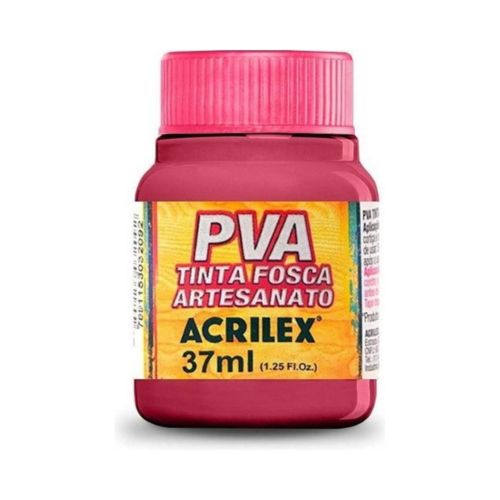 Tinta PVA Fosca Artesanato Acrilex 37ml Cereja