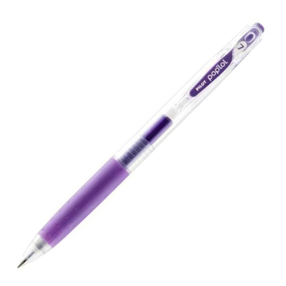 Caneta Esferogr&aacute;fica Gel 0.7mm PopLol Pilot Roxo