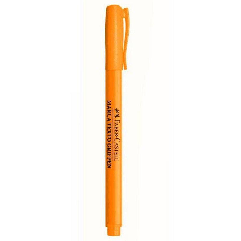Marca Texto Grifpen Pl&aacute;stico Faber-Castell Laranja Pastel