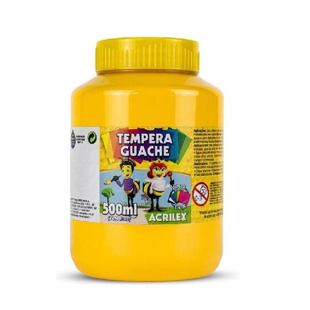 Tinta Guache 500ml Amarelo Ouro Acrilex