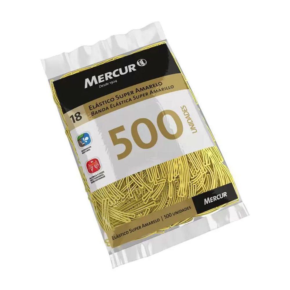 Elastico Super Amarelo N.18 Mercur 500 pecas