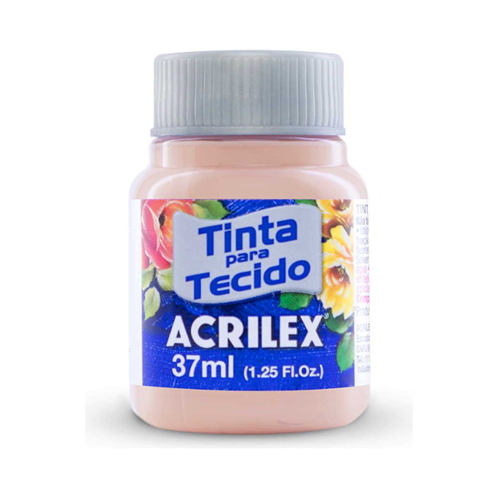 Tinta para Tecido Acrilex Salm&atilde;o Beb&ecirc; 37ml