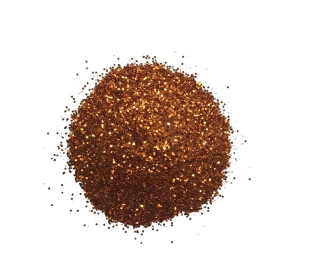 Glitter Poli&eacute;ster Make+ 15g Cobre